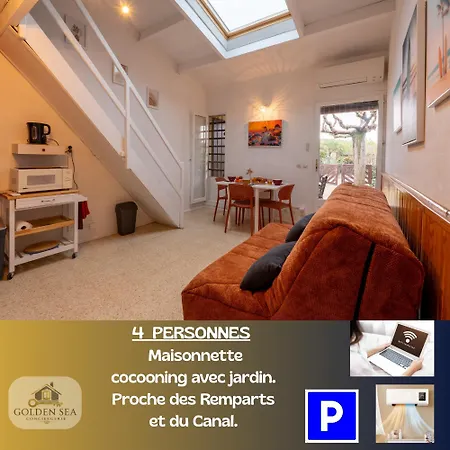 Petit Cocon Renove 4 Pers, Clim, Wifi, Parking 펜션 에그모르트